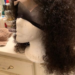 14” kinky curly wig.